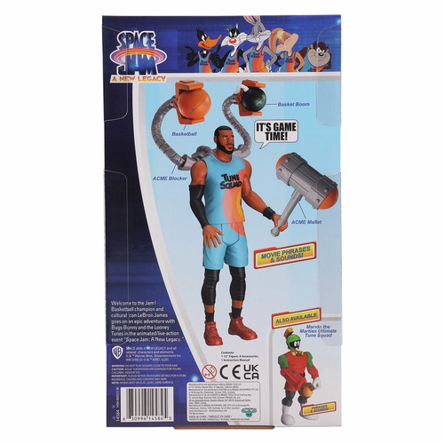 Imagen 8 de 10 de Juguete Figura Deluxe Warner Bros Space Jam 2 Lebron James