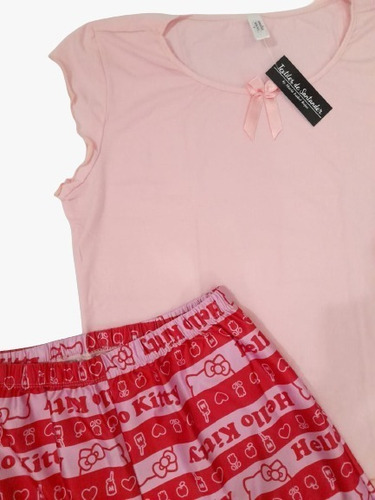 Pijama Pantalón Largo Para Dama Talla L - Hello Kitty