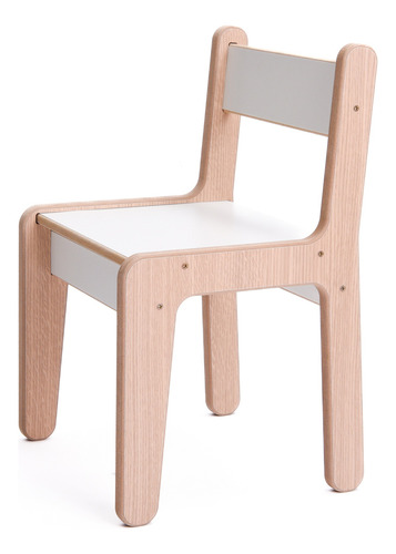 Mesa, Bancos Y Sillas Para Niños De Madera- Infantil - Meeko Madera Y Blanco