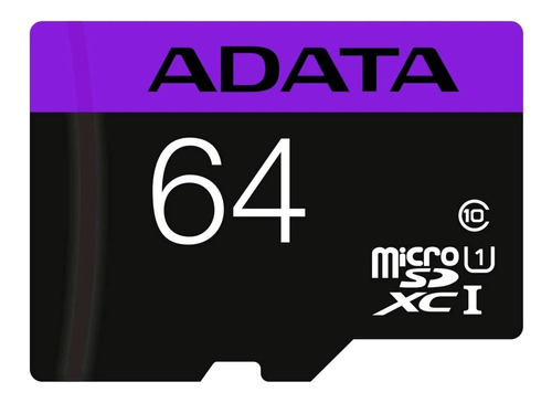 Memoria Micro Sd Xc 64gb Adata Premier Full Hd Video Clase10