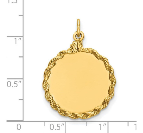 Collar Con Colgante De Cuerda De Disco Circular Grabable De
