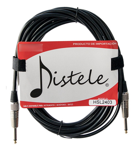 Cable Para Guitarra O Inst. Con Conectores Premium 6 Metros