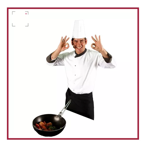 Chapéu Chef Gastronomia Cozinha Mestre Cuca Pct Com 20 Uni