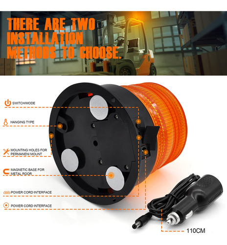Antom 2pcs Luces Estroboscópicas Inalámbricas, Luz Ámbar,
