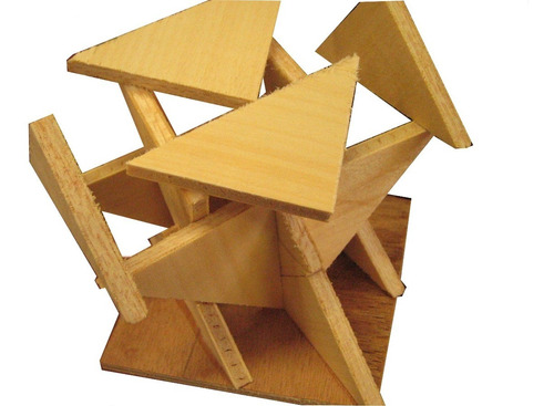 Imagen 2 de 5 de Ingeniacrea Bloques P/armar Madera Irregulares 1kg Waldorf