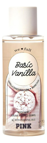 Basic Vanilla Victoria's Secret Pink Body Mist 250ml - E.u.a