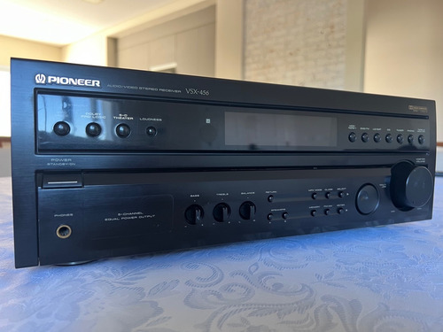 Receiver Av Pioneer Vsf-456 Em Ótimas Condições Oldschool Preto (Recondicionado)