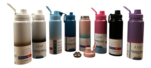 Botella Térmica Acero Inoxidable Frío/calor Grabado Laser Negro