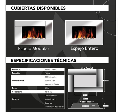 Imagen 4 de 5 de Chimeneas Eléctricas