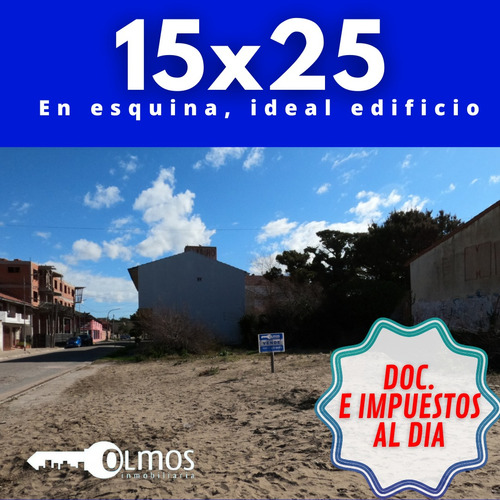 Terreno 15 X 25, Frente Al Mar, Pleno Centro, Ideal Desarrol