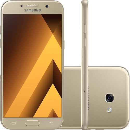 Smartphone Celular Galaxy A5 2017 64gb Dual Dourado Vitrine