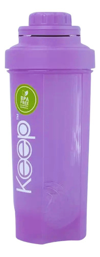 Botella Keep Shaker Morada 700 Ml Plástica.