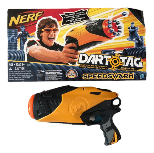 Pistola Dardos Nerf Electronica Speedswarm Dart Tag Usada