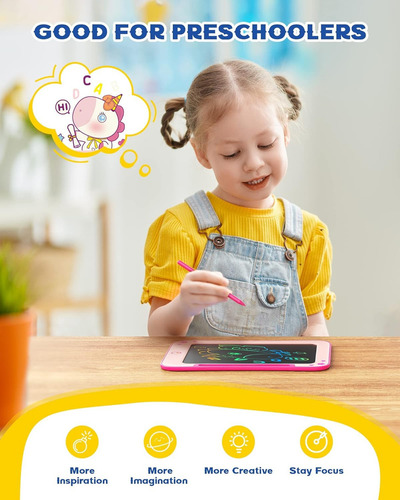 Tableta De Escritura Lcd Bravokids Girl Toys, 8.5 Pulgadas,