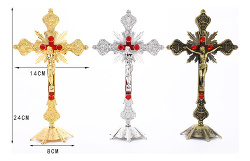 Reliquias De La Iglesia Jesús En El Soporte Cruz De Plata