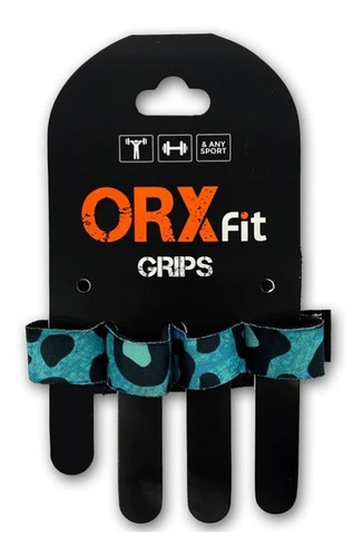 Imagen 1 de 5 de Guantes Grips Print Turquesa Orxfit - Mujer