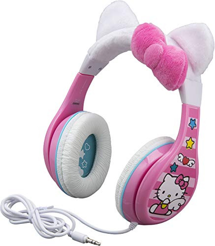 Auriculares Para Niños Hello Kitty, Diadema Ajustable,...