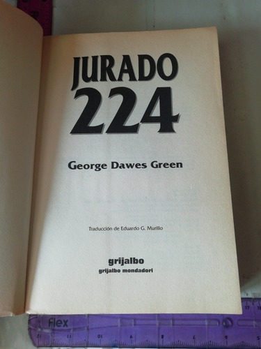 George Dawes Green Jurado 224 Grijalbo (Usado)