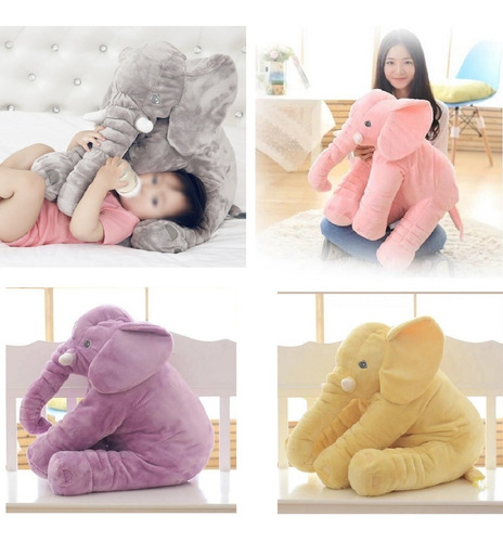 Hermoso Peluche Elefante Almohada  Bebe Niño Tamaño Grande