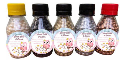 Imagen 2 de 7 de 50g Perlas Comestibles Dorado, Plateado, Oro Rosé, Perlado