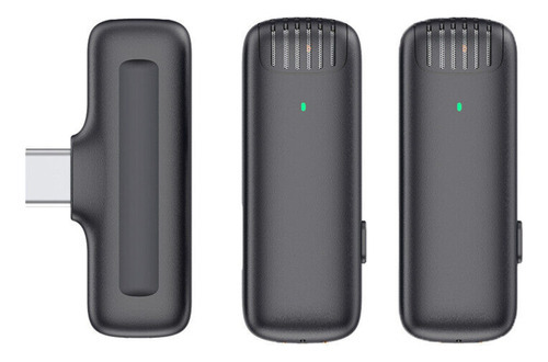 Microfono Profesional Inalámbrico Dual Ulanzi J12 Usb Para Iphone Negro Negro