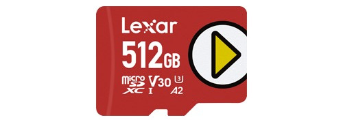 Lexar Msplay 512gb  150mb/s Read, Class 10, U3, V30, A2