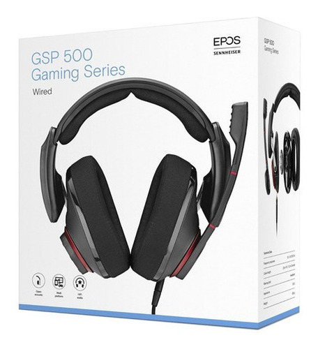 Imagen 5 de 6 de Auricular Epos/sennheiser Gsp 500 Con Micrófono Negro