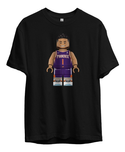 Remera Nba Devin Booker Phoenix Suns Lego Algodon Negra