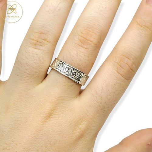 Imagen 4 de 6 de Anillo Plata Simbolo De La Trinidad