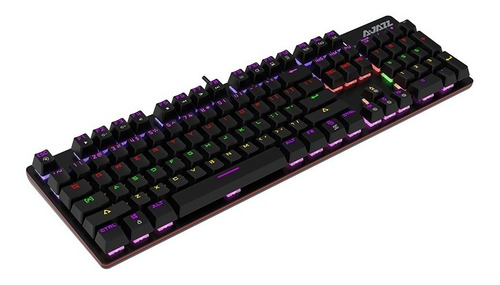 Imagen 4 de 9 de Teclado Mecánico Gamer Retroiluminado 104 Teclas Blue- Ajazz