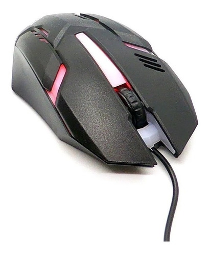 Mouse Gamer Dinax Retroiluminado 1200 Dpi Usb Xtreme Series Color Negro