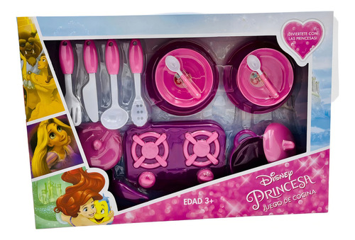 Set Juguete Juego De Cocina Para Niñas Princesas T368575 Color Rosa