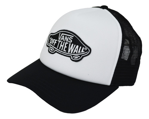 Gorra Cap Vans Classic Patch Trucker Vn000066xy28 Black/wht 