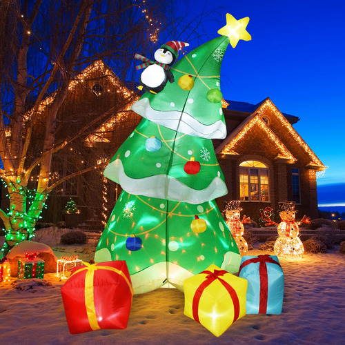 Inflable De Navidad Led Para Patio Decoración Exterior