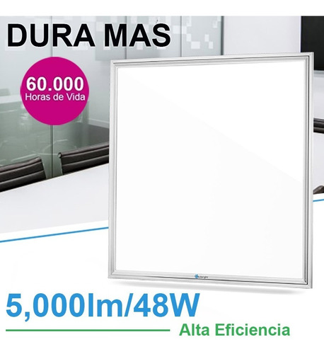 Panel Led 60x60 Cm 48w Empotrable Adosable 5,000lm 60,000 H
