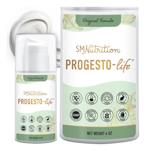 Crema Progesterona Mujeres Micronizada Hipo Alergénica 4oz