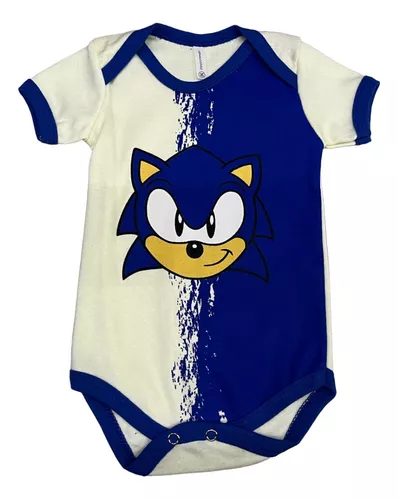 Pijama Infantil Macacão Kigurumi Fantasia Sonic Parmalat Cur