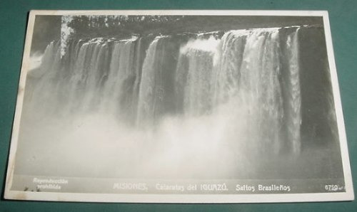 Postal Misiones Cataratas Iguazu Saltos Brasileros Sourquin