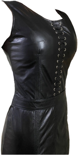 Vestido Cuero Ojales - Maybe Leather Design