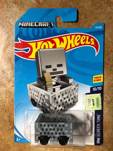 Hot Wheels Minecraft Minecart Cerrado En Su Blister Original