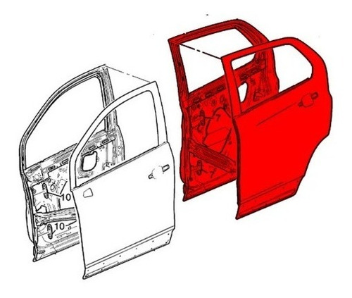 Porta Dianteira Lado Esquerdo Cruze 1.4 39048550 Original Gm