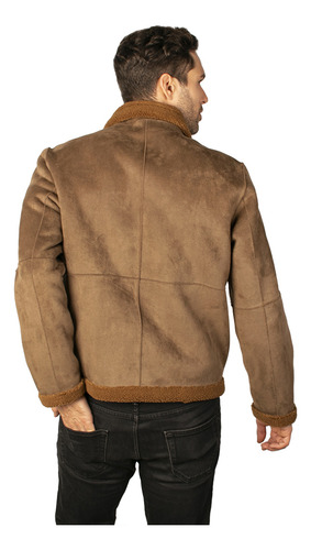 Chamarra De Gamuza Para Hombre Gam7063 Abrigo Greenlander