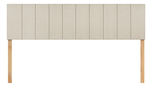 Cabecera King Size Dotico Raya Vertical 3 En 1 Moderna Color Lino