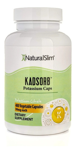 Naturalslim Kadsorb Citrato De Potasio Natural 400 Caps