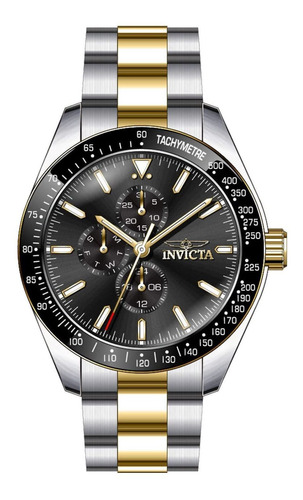 Reloj Hombre Invicta 38969 Cuarzo Pulso Bicolor En Acero