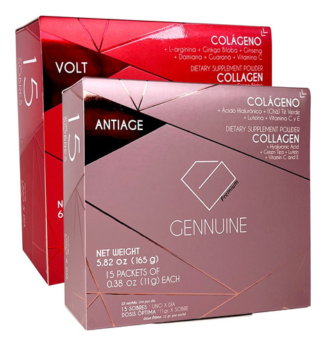 Gennuine 3 Antiage 3 Volt Colágeno Hidrolizado 3 Meses 