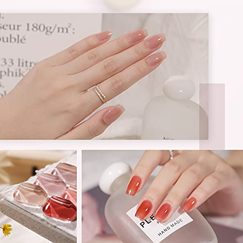 Esmalte Para Uñas En Gel Colores Rosa Y Nude De 7.3 Ml 6 Pz