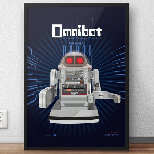 Cuadro 40x50 Robot / Omnibot / Forbidden Planet / Tomy
