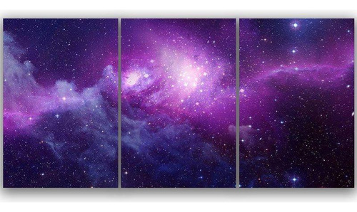 Kit Trio 3 Poster Decorativo A3 Brilhante Cosmos Galaxia B1