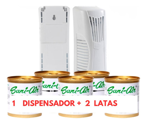 Pack 2 Latas Sani Air + 1 Difusor Eléctrico